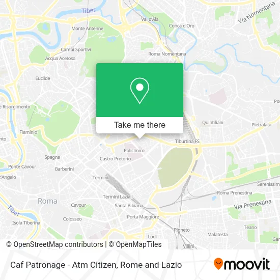 Caf Patronage - Atm Citizen map