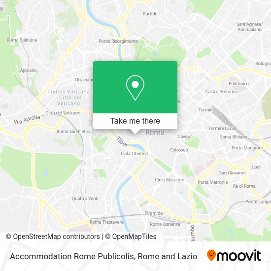 Accommodation Rome Publicolis map