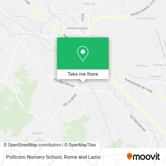 Pollicino Nursery School map