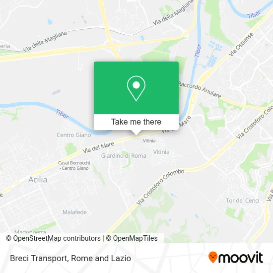 Breci Transport map