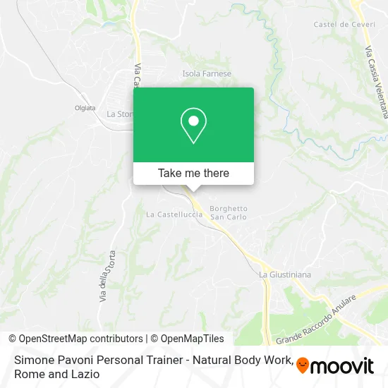 Simone Pavoni Personal Trainer - Natural Body Work map