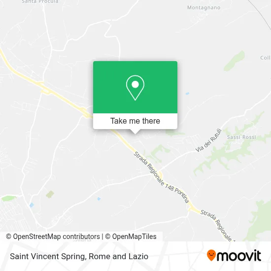 Saint Vincent Spring map