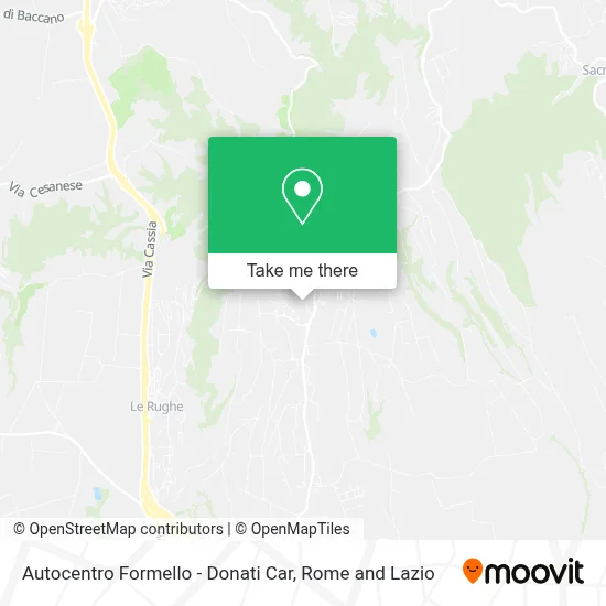 Autocentro Formello - Donati Car map