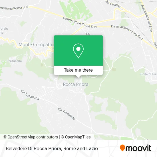 Belvedere Di Rocca Priora map