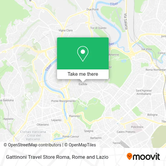 Gattinoni Travel Store Roma map