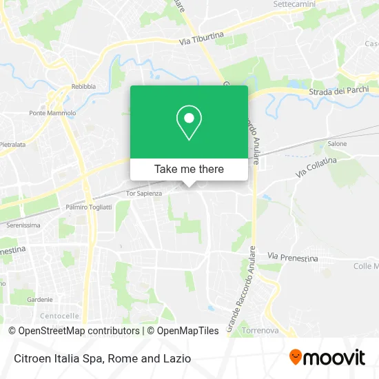 Citroen Italia Spa map