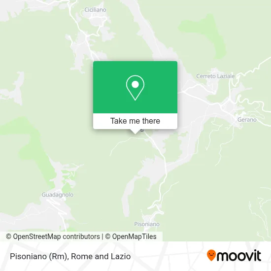 Pisoniano (Rm) map
