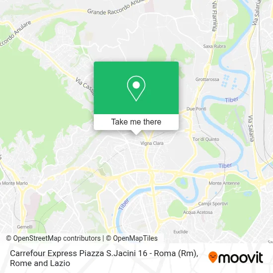 Carrefour Express Piazza  S.Jacini 16 - Roma (Rm) map