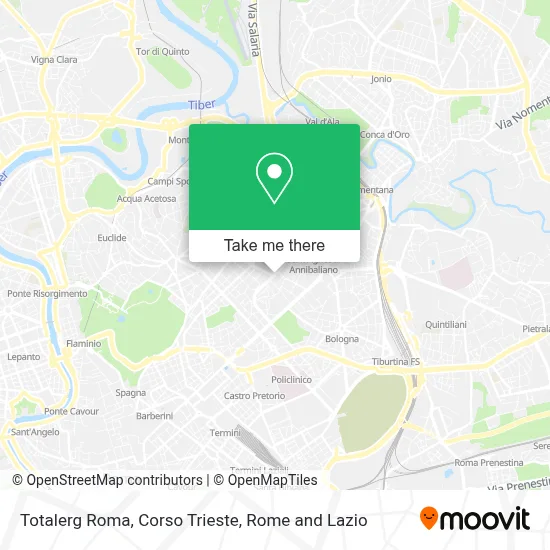Totalerg Roma, Corso Trieste map
