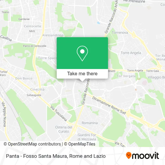 Panta - Fosso Santa Maura map