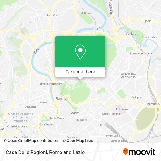 Casa Delle Regioni map