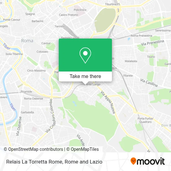 Relais La Torretta Rome map