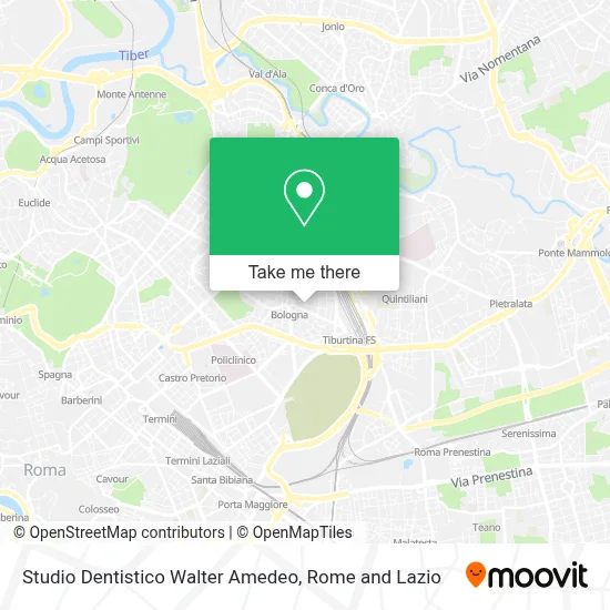 Studio Dentistico Walter Amedeo map