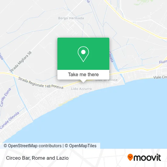 Circeo Bar map
