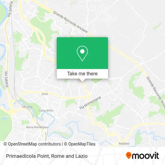 Primaedicola Point map