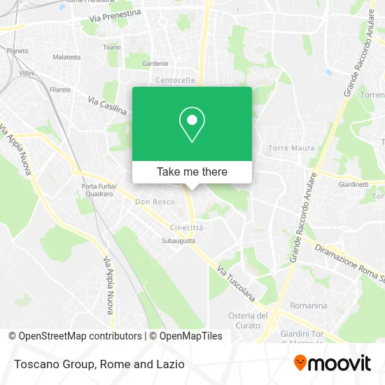 Toscano Group map