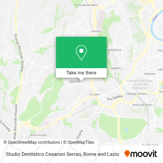 Studio Dentistico Cesaroni Serrao map