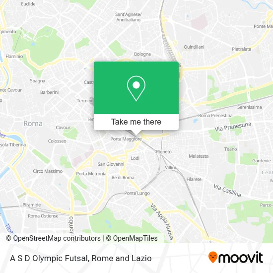 A S D Olympic Futsal map