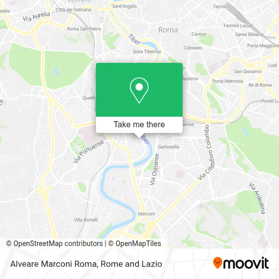 Alveare Marconi Roma map