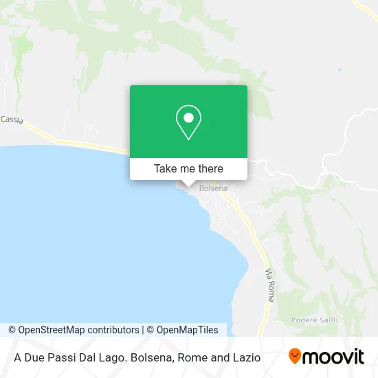 A Due Passi Dal Lago. Bolsena map