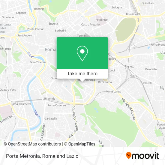 Porta Metronia map