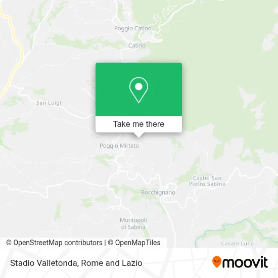 Stadio Valletonda map