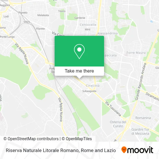 Riserva Naturale Litorale Romano map