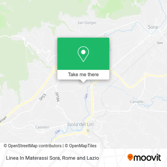 Linea In Materassi Sora map