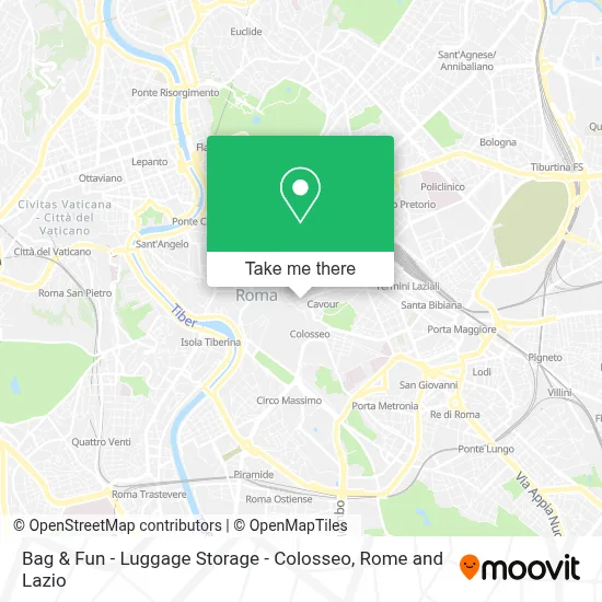 Bag & Fun - Luggage Storage - Colosseo map