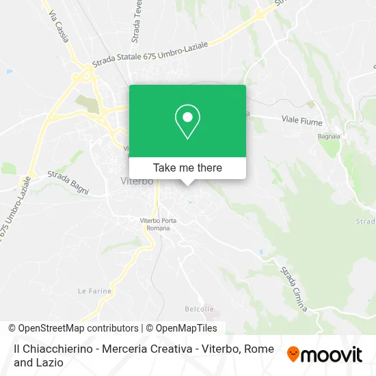 Il Chiacchierino - Merceria Creativa - Viterbo map