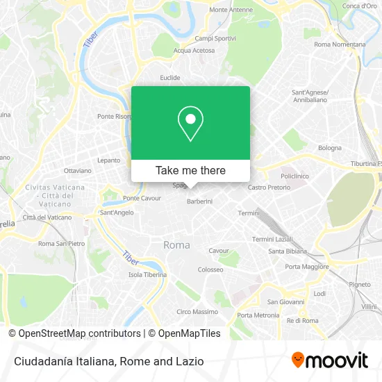 Ciudadanía Italiana map