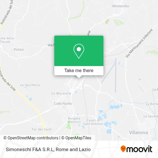 Simoneschi F&A S.R.L map