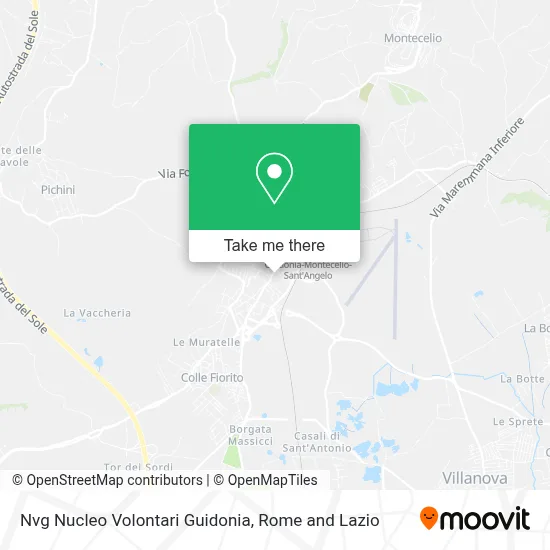 Nvg Nucleo Volontari Guidonia map