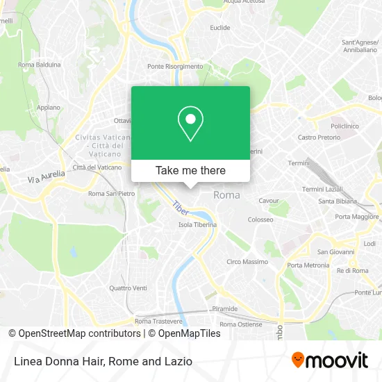 Linea Donna Hair map