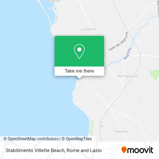 Stabilimento Villette Beach map