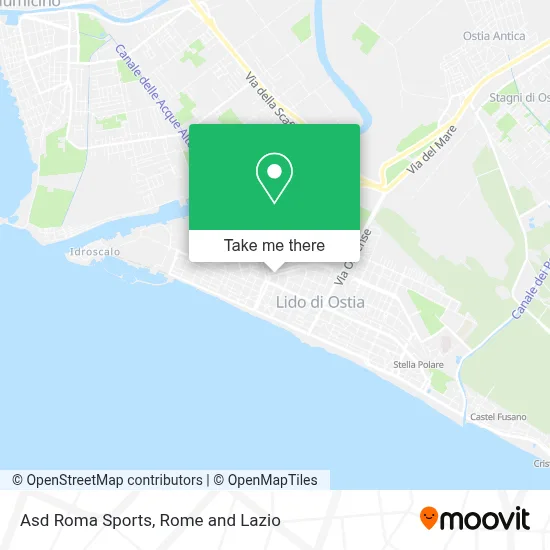 Asd Roma Sports map