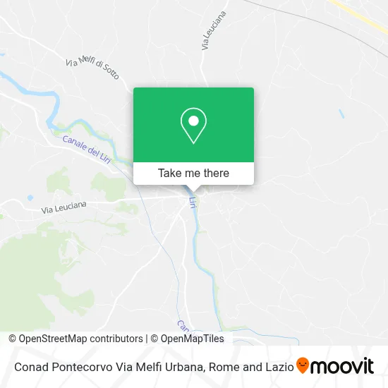 Conad Pontecorvo Via Melfi Urbana map