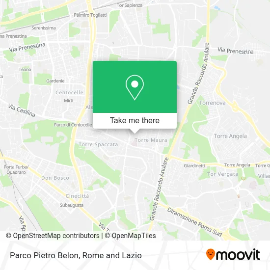Parco Pietro Belon map