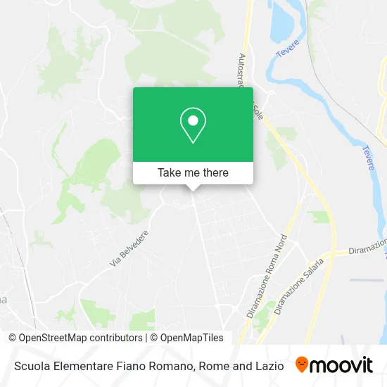 Scuola Elementare Fiano Romano map