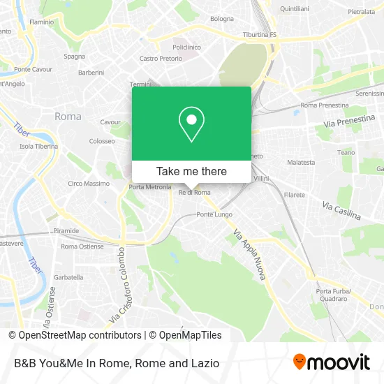 B&B You&Me In Rome map