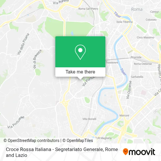 Croce Rossa Italiana - Segretariato Generale map
