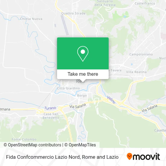Fida Confcommercio Lazio Nord map