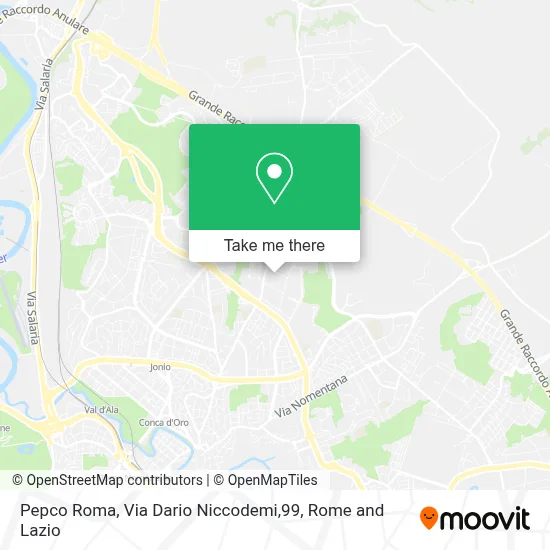 Pepco Roma, Via Dario Niccodemi,99 map