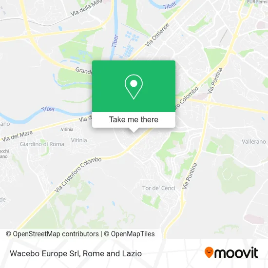 Wacebo Europe Srl map