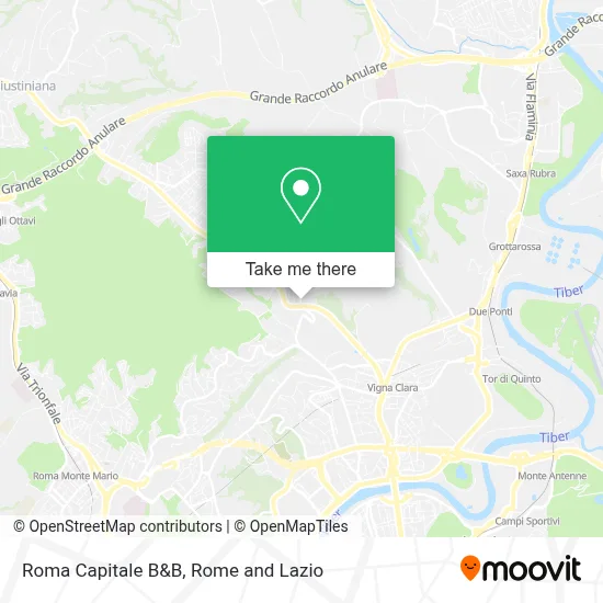 Roma Capitale B&B map