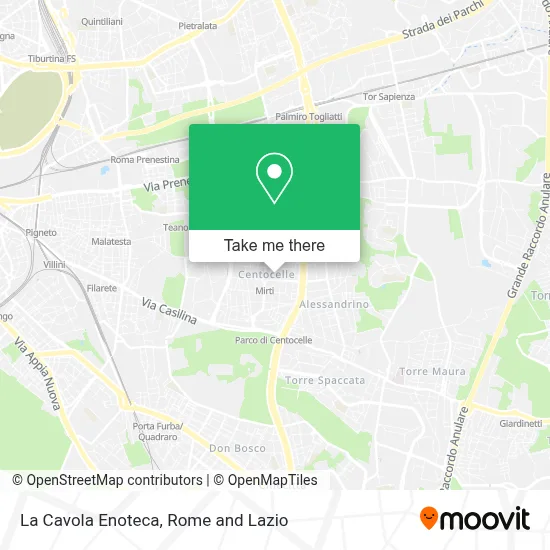 La Cavola Enoteca map