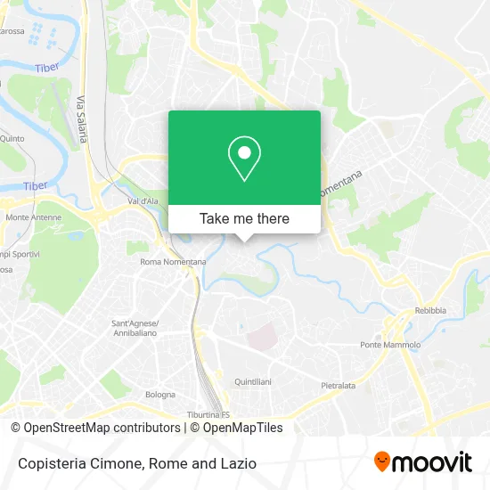Copisteria Cimone map