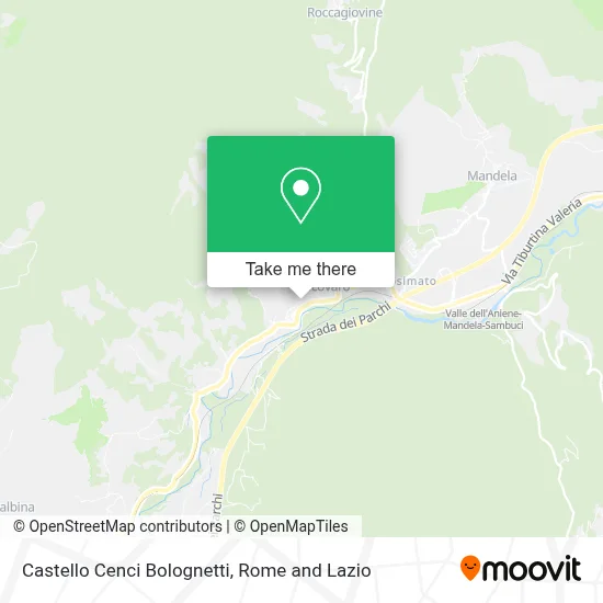 Castello Cenci Bolognetti map