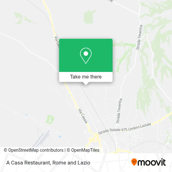 A Casa Restaurant map