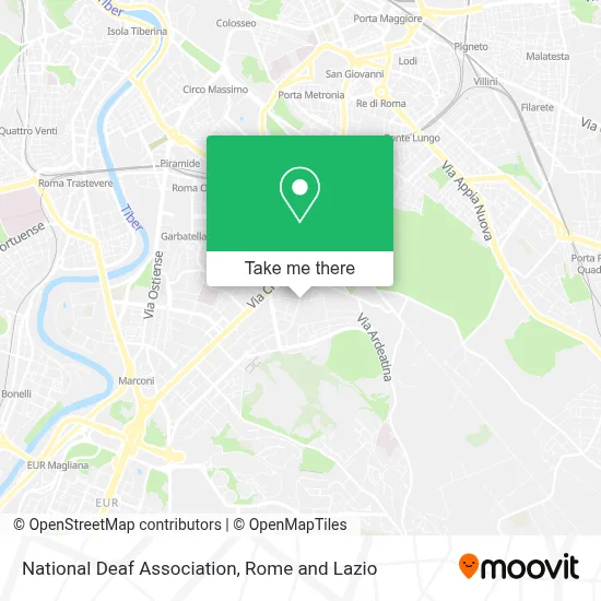 National Deaf Association map